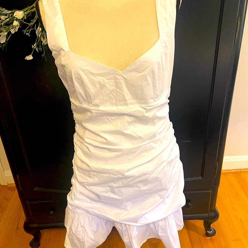REVOLVE More to come - white short sleeve dress - large